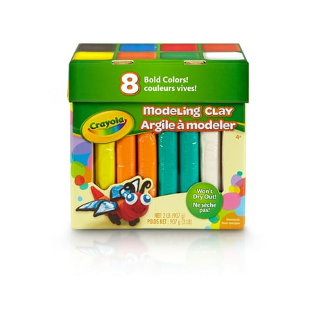 Crayola Modeling Clay, School Supplies, Bulk Clay, Assorted Colors, 2Lbs