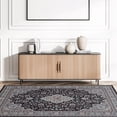 thumbnail image 6 of Linon Emerald Black & Cream 6.7x9.7 Area rug, 6 of 9