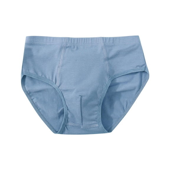 OGLCCG Cotton Little Boys Briefs Breathable Soft Tagless Briefs for Toddler Kids Solid Color Daily Underwear 6M-10Years
