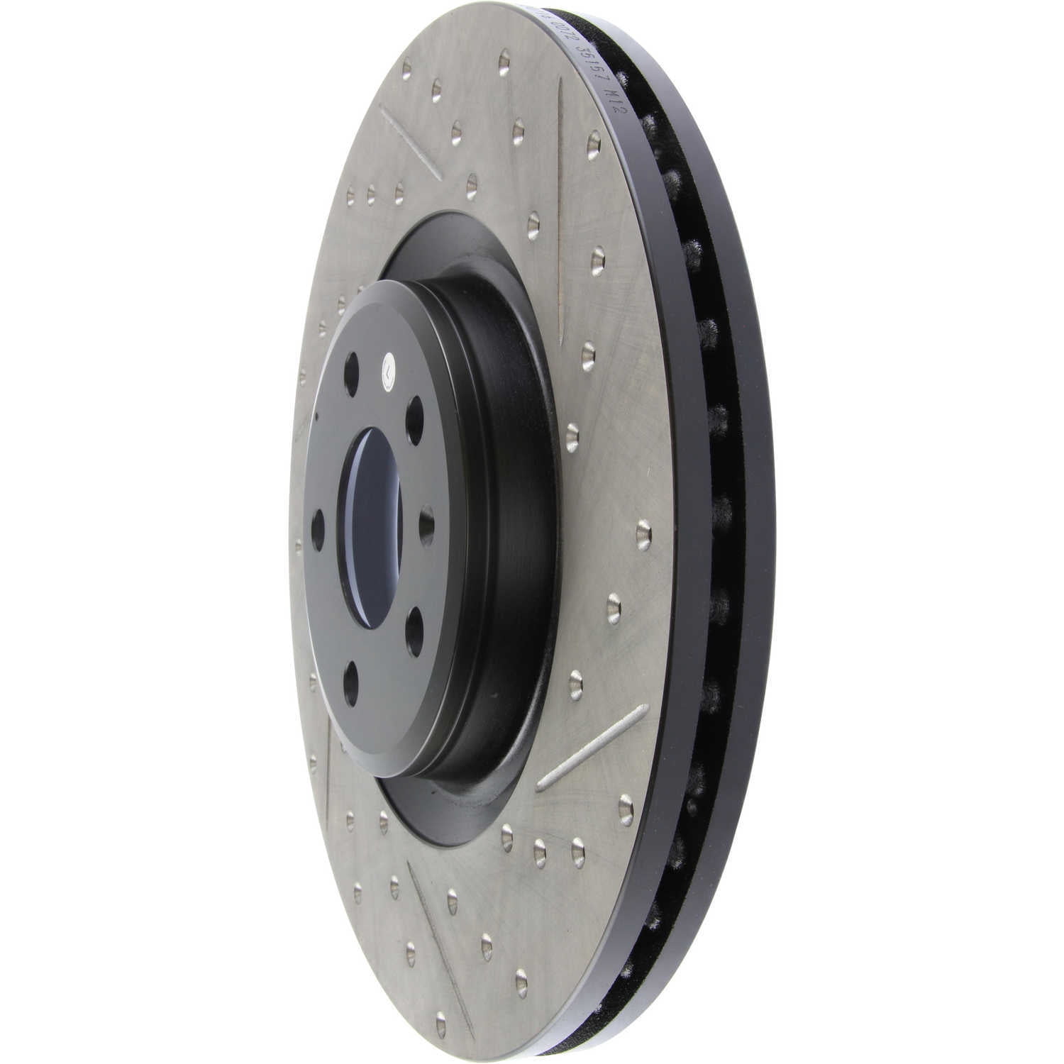 StopTech Slotted & Drilled Sport Brake Rotor Fits select: 2013-2017 AUDI Q5, 2017-2020 PORSCHE MACAN