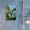 thumbnail image 4 of Epic Art 'Dragon And Castle' by Flyland Designs, Acrylic Glass Wall Art, 16"x24", 4 of 8