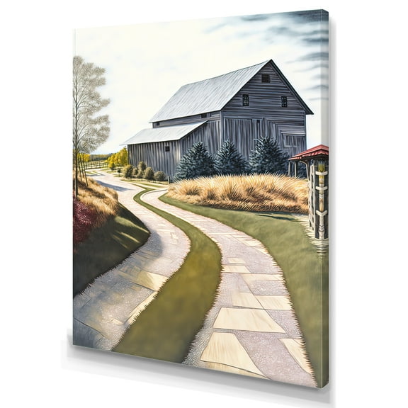 Designart Charming Cottage In The Country II Canvas Wall Art