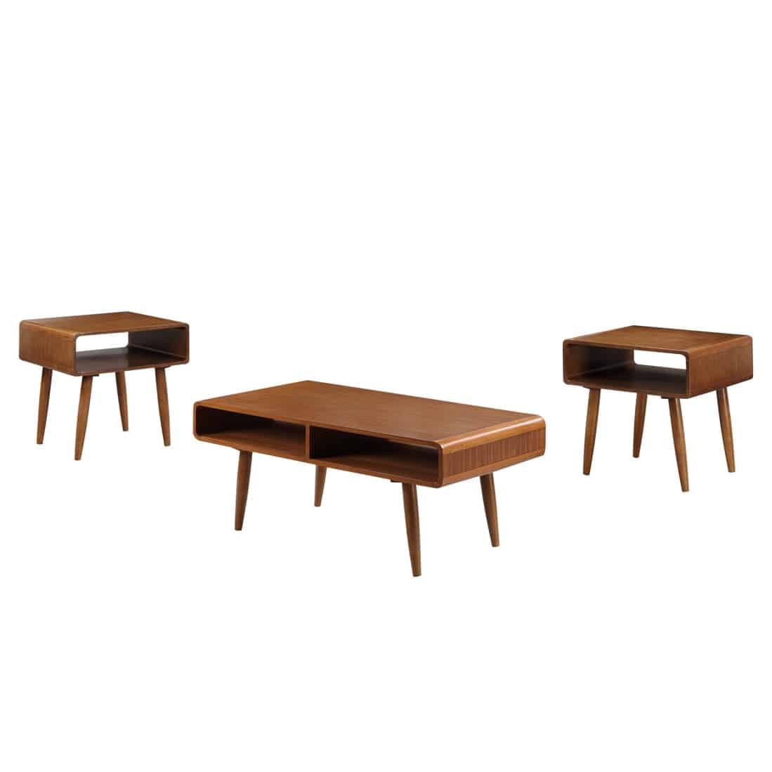 Dansk 3-Piece Occasional Table Set, Zebra Series