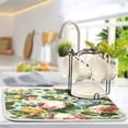thumbnail image 5 of Dish Drying Mat Microfiber Kitchen Pad Large Counter Absorbent Dish Mats Drainer Rack 16"x18" Floral Pattern with Roses, 5 of 7