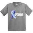 thumbnail image 3 of Inktastic Hydrocephalus Warrior with Light and Dark Blue Ribbon Youth T-Shirt, 3 of 5