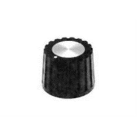 Serrated Knob - 10X Te Connectivity/Alcoswitch Pk1100B1/4 Serrated Knob W/ Line Indicator,6.35Mm