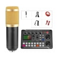 thumbnail image 1 of Podcast Microphone Sound Card Kit,Professional Studio Condenser Mic&F998 Live Sound Mixer, 1 of 7