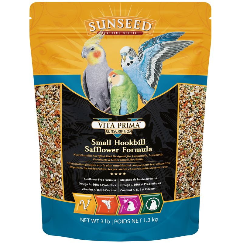 Sunseed® Vita Prima? Sunscription Small Hookbill Safflower Formula