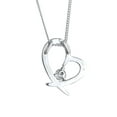 thumbnail image 4 of Elli by Julie & Grace Women 18" Heart Necklace 925 Silver, 4 of 6