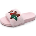 thumbnail image 5 of VerPetridure Christmas House Slippers for Women Men Fuzzy Slippers Plush Comfortable And Soft Warm Home Casual Christmas Slippers, 5 of 6