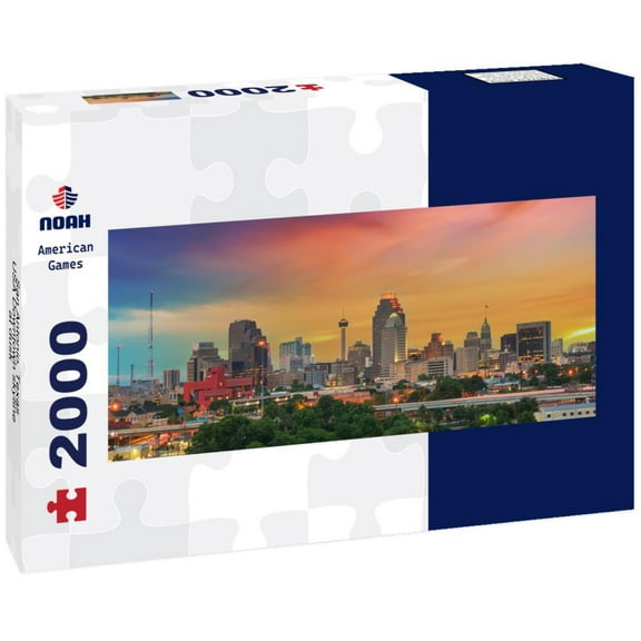 Noah Jigsaw Puzzle San Antonio, Texas, USA Downtown skyline at dusk panorama 2000 pieces