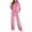 Pink-RongHuan women outfits sets, variant on RongHuan Women Sweatsuits Set Velvet 2 Piece Tracksuit Trendy Long Sleeve Cropped Hoodie and Sweatpants with Drawstring