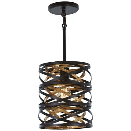 

Minka Lavery Vortic Flow 8 1/2 W Dark Bronze and Mosaic Gold Mini Pendant