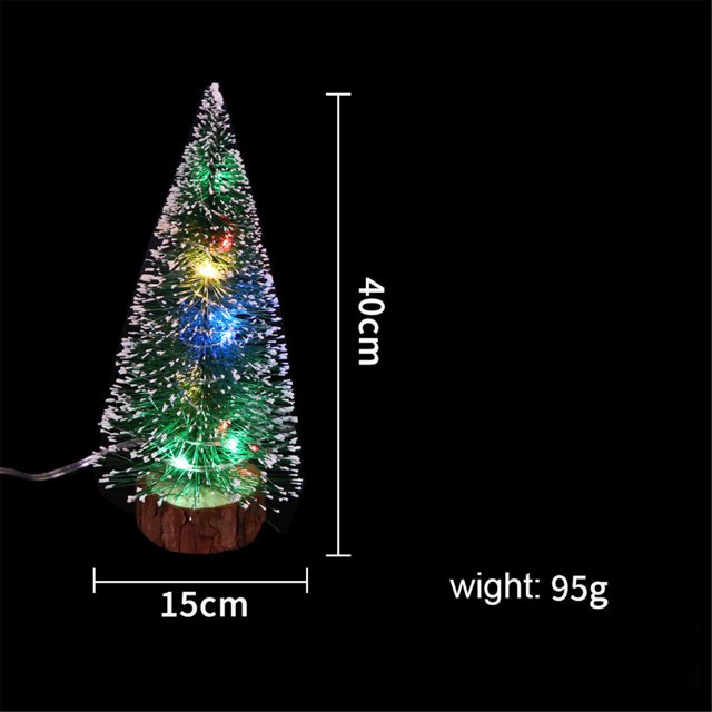 EGNMCR Christmas Decorations, Christmas Gifts Christmas Decorations Desktop Decoration With LED Lights Mini Christmas Tree Desktop LED