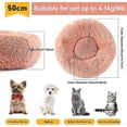 thumbnail image 2 of Cama para perros pequeños, cálida y redonda de felpa de 50 cm para perros medianos y pequeños, que mejora el sueño y mantiene el calor., 2 of 5
