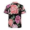 thumbnail image 3 of High Quality Hawaiian Shirts for Men Short Sleeve Aloha Beach Shirt Floral Summer Casual Button Down Shirts Blouses RXMEPW, 3 of 7