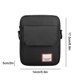 thumbnail image 4 of Bolsa de Lona Retro ANGGREK Para hombre Diagonal Color negro, 4 of 7