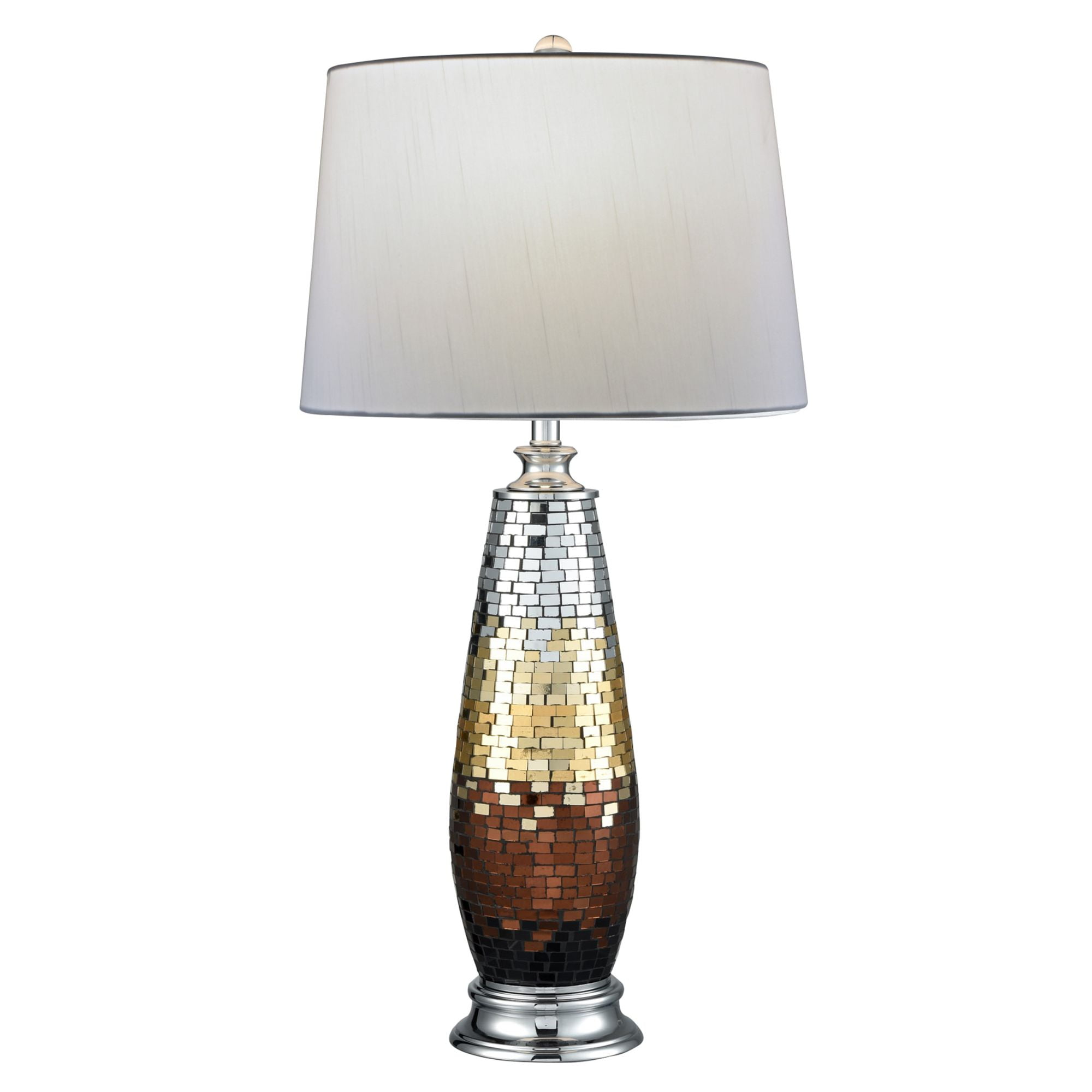 Fangio Lighting 's 19 in. Stone & Metal Table Lamp in a Natural