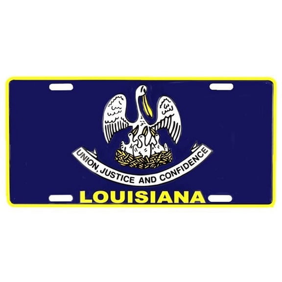Louisiana State Flag License Plate