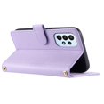 thumbnail image 3 of For Samsung Galaxy A53 5G Leather Case Wallet Card Slots Phone Cover with Shoulder Strap - Purple, 3 of 5