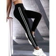 SOMER Women's Yoga Leggings High Waisted with Side Stripes Slim Fit