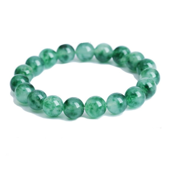 Womens Chalcedony Bracelet with Polished Aquamarine Beads Fashionable Jewelry Accessory Beautiful Bead Bracelet for