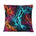 thumbnail image 3 of DESIGN ART Designart "Futuristic Striped Fusion I" Abstract Printed Throw Pillow 18 x 18, 3 of 5