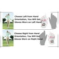 thumbnail image 2 of FINGER TEN Women’s Golf Gloves Ladies Left Hand Right Value 6 Pack, All Weather Extra Grip Size Fit Small Medium Large XL, 2 of 5