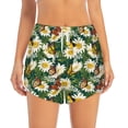 thumbnail image 2 of Picia Sunflowers And Butterflies Pattern Women's 2 in 1 Athletic Running Shorts High Waisted Workout Casual Gym Sweat Shorts with Comfy Liner Zipper Pockets-XX-Large, 2 of 9