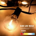 thumbnail image 6 of 50 Pack G40 LED Replacement Bulbs for Outdoor String Lights, 6 of 7