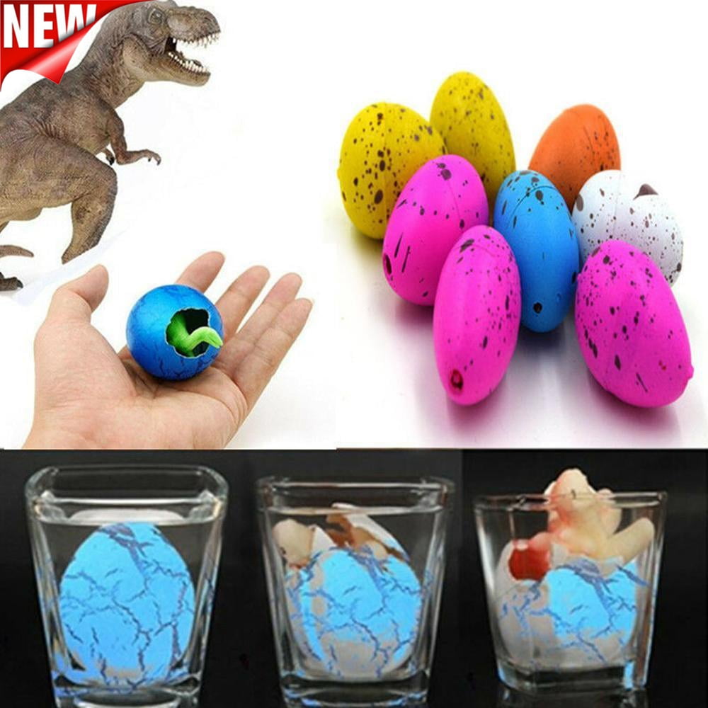 6pcs Kids Educational Toys Cute Magic Hatching Growing Dinosaur Eggs Add Water Growing Dinosaur Novelty Gag Toys for Child Gift