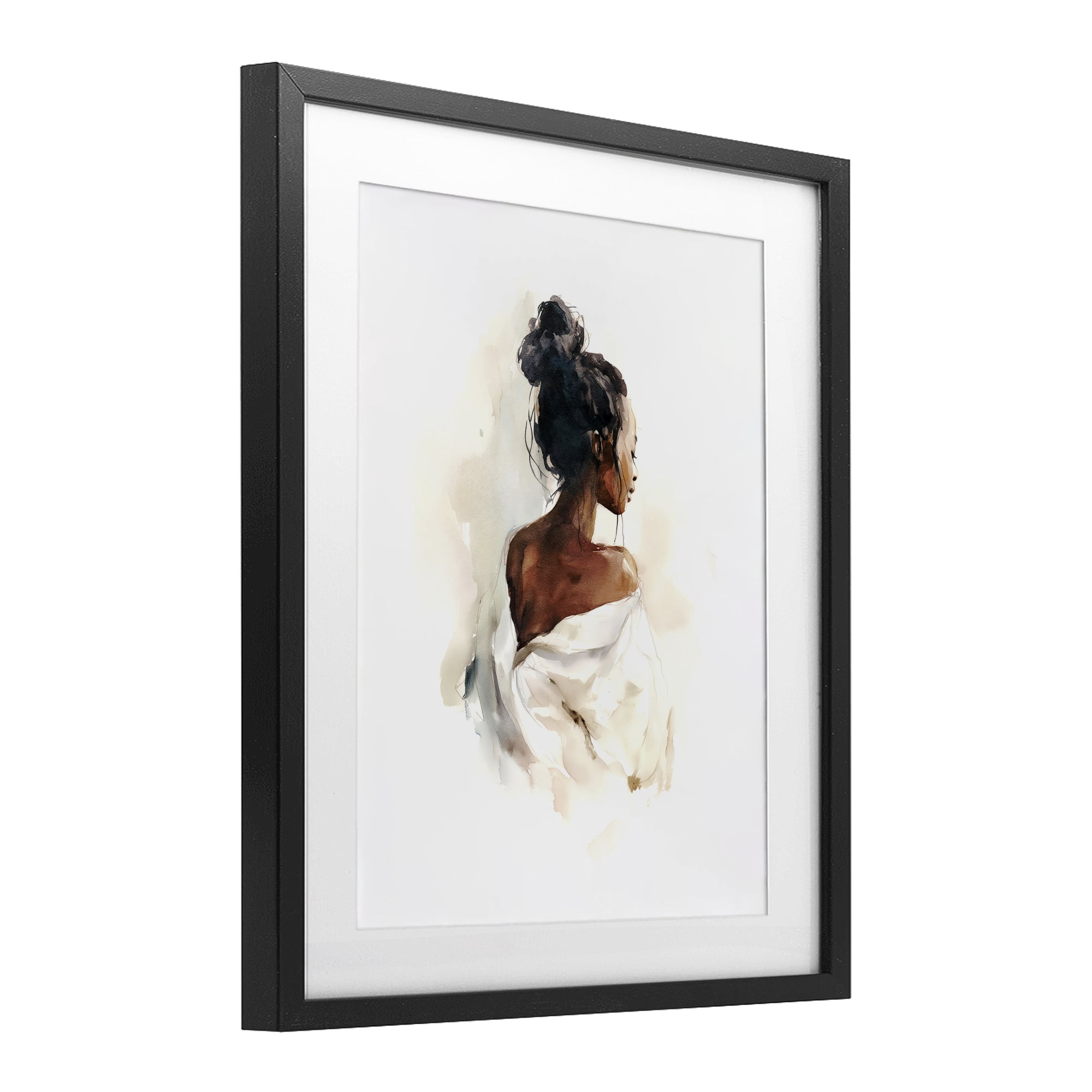 Stupell Industries Chic From Behind Black Framed Print Under Glass, design by Svetlana Aleynikova