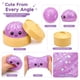 thumbnail image 2 of Juguete squishy de dumpling morado con glitter y sorpresa Binkahui, 2 of 9