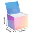 thumbnail image 2 of Caja de almacenamiento de toallas faciales Watpot Acrylic Rainbow, 2 of 7