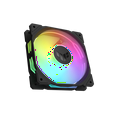thumbnail image 2 of ASUS TUF Gaming TR120 ARGB Fan - Black - Triple Pack Higher Cooling Performance Extra-thick 28mm Fan Frame, Exclusive Double-Layered LED Matrix Design with 16 Addressable RGB LEDs, Aura Sync, 2 of 9