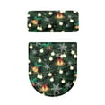 thumbnail image 2 of HELLHERO Christmas Bell Light Strip Toilet Seat Cover Universal 2 Pcs Set Machine Washable Reusable for Gift, 2 of 8