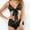 Black, variant on FhsagQ Womens Lingerie Black Women's Seductive Lingerie Mesh Transparent Lace Bra Set of Sexy Lingerie Lingerie Sets for Women Plus Size Garter Belt Lingerie Sets for Women Crotchless Blue Black L