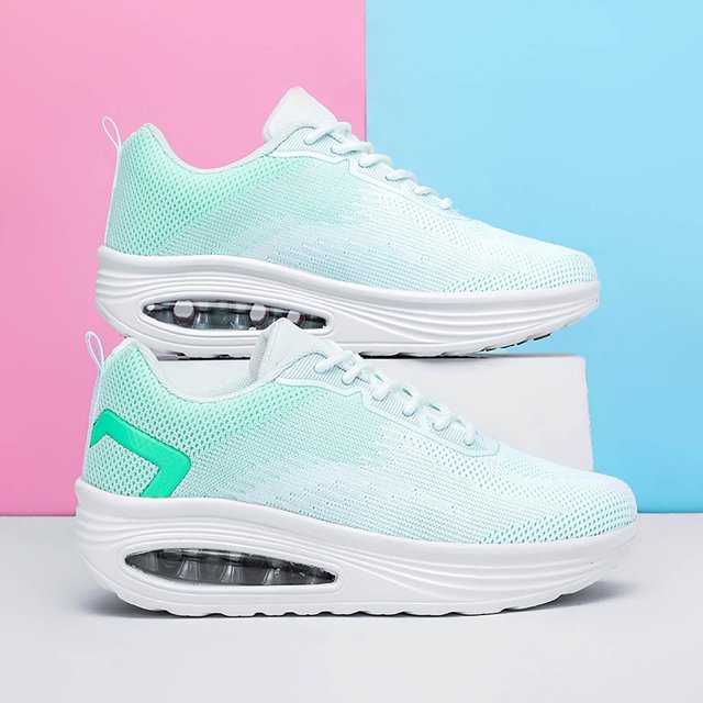 Zapatos deportivos de mujer transpirables de malla informal de moda de talla grande de verano Wmkox8yii ahfdhkah817