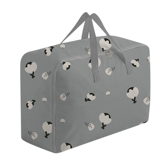 openpig Storage Bags, Large Blanket Clothes Organization and Storage Containers for Bedding, Comforters, Foldable Organizer, Fabric Bags for Organizing Bed Sheets,Clothing,Comforters, Gray