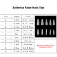 thumbnail image 3 of 100 Uds uñas postizas largas bailarina uñas postizas cubierta completa uñas postizas ataúd uñas postizas para decoración de salón de manicura, 3 of 8