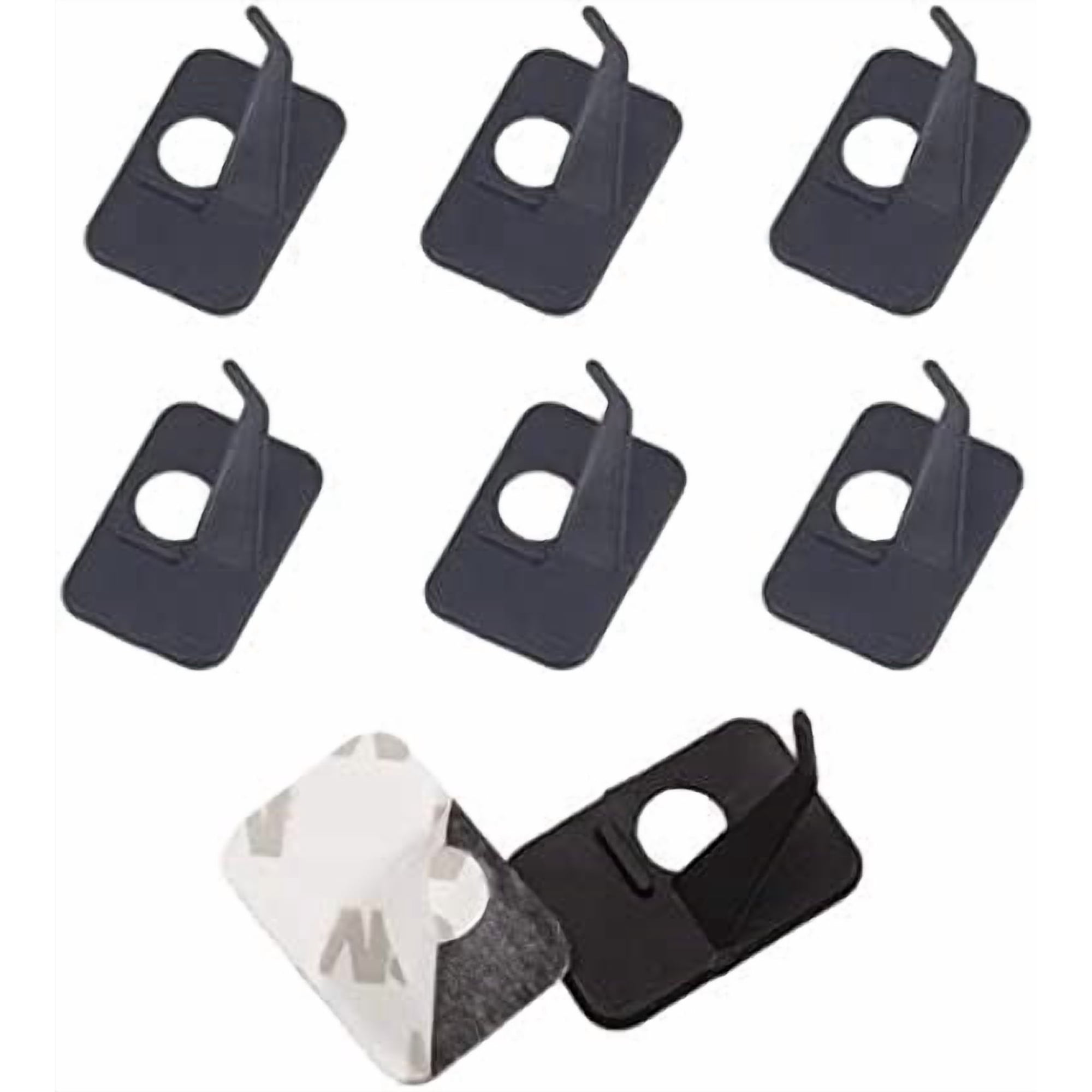 YNGLLC 6pcs Plastic Arrow Rest Black Recurve Bow Arrow Rest Adhesive Back Hunting Shooting Targeting Accessory for Right or Left Hand