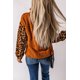 thumbnail image 1 of ABPHQTO Abrigo de mujer sherpa con cremallera y manga raglán de leopardo marrón, 1 of 5