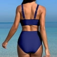 thumbnail image 4 of Summer Savings! TAGOLD Plus Size Summer Swimsuit for Women,Women's Fashionable Sexy Top And Pants Split Swimsuit Set, 4 of 5