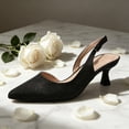 thumbnail image 5 of BOCCA Women’s Kitten Heel Pumps, Pointed Toe Glitter Dress Shoes for Work, Party & Evening Wear, 5 of 7