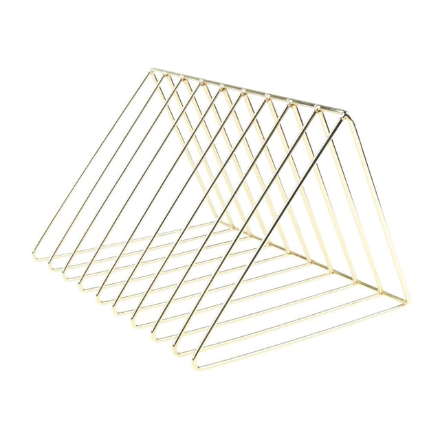 Estante para Libros, Organizador de Libros, Estante para Libros de Metal para Libros - Chic Gold Cola Estantería de escritorio de metal