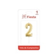 thumbnail image 1 of Vela Cumpleaños Prichos Icasi Color Dorado No. 2, 1 of 2
