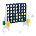thumbnail image 3 of ECR4Kids Jumbo 4-To-Score Giant Game with 42 Rings and Reset Sliders, Outdoor Games, Blue/Gold, 3 of 10