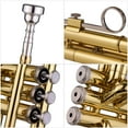 thumbnail image 2 of Muslady Trumpet Bb B Flat Brass Exquisite with Mouthpiece Gloves, 2 of 3