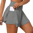 thumbnail image 5 of WERYOUNG Women's Skirts Solid Color High Waist Lightweight Yoga Workout Activewear Skirt Dinner Party Comfortable Cozy Skirts, 5 of 5