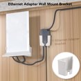 thumbnail image 4 of Ethernet Adapter Mount, Internet Kit Wall Mount Holder Solid Construction Long Life  for Home, 4 of 7